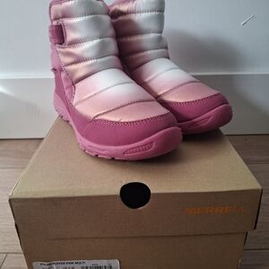 Merrell Pink Puffer Boots